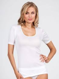 T-shirt bordo raso donna filo di scozia speroni 537